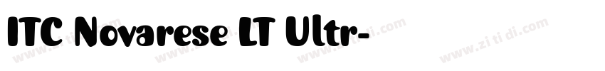 ITC Novarese LT Ultr字体转换